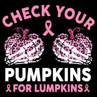 Check Your Pumpkins Breast Cancer Awareness Halloween Women Bucket Hat