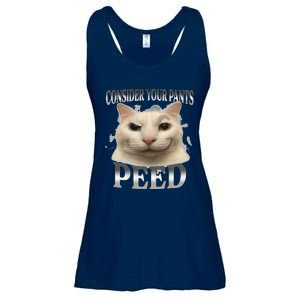 Consider Your Pants Peed Silly Cat Meme Ladies Essential Flowy Tank