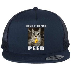 Consider Your Pants Peed Silly Meme Flat Bill Trucker Hat