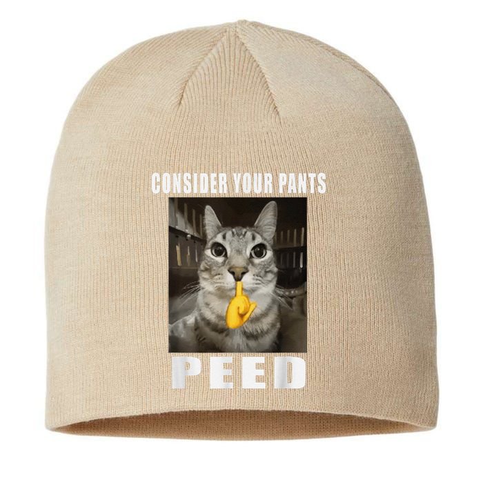 Consider Your Pants Peed Silly Meme Sustainable Beanie