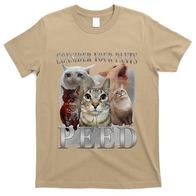 Consider Your Pants Peed Funny Weird Silly Cat Meme T-Shirt