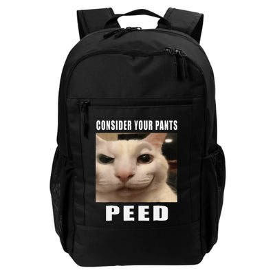 Consider Your Pants Peed Cat Funny Backpack