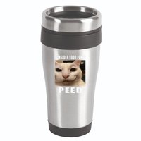 Consider Your Pants Peed Cat Funny 16oz Travel Tumbler