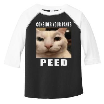 Consider Your Pants Peed Cat Funny Toddler Fine Jersey T-Shirt