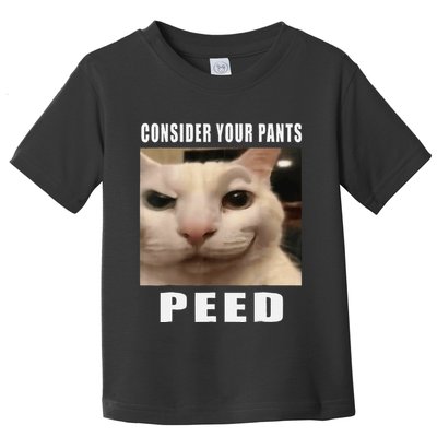 Consider Your Pants Peed Cat Funny Toddler T-Shirt