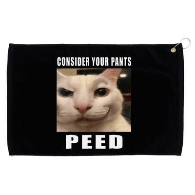 Consider Your Pants Peed Cat Funny Grommeted Golf Towel