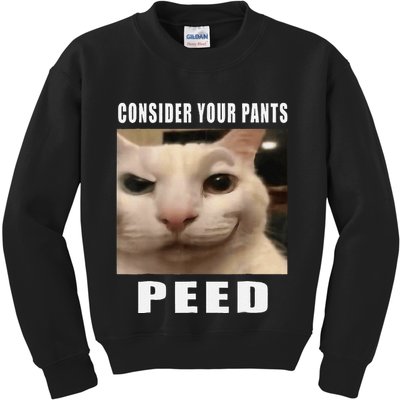 Consider Your Pants Peed Cat Funny Kids Sweatshirt