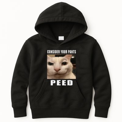 Consider Your Pants Peed Cat Funny Kids Hoodie
