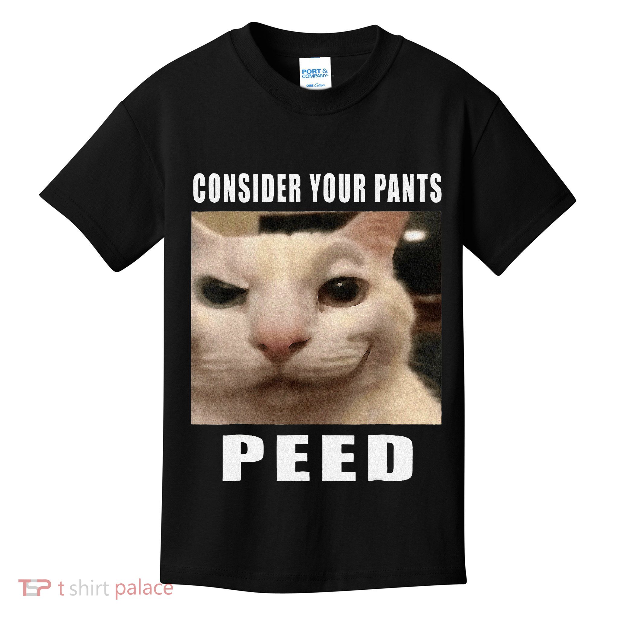 Consider Your Pants Peed Cat Funny Kids T-Shirt