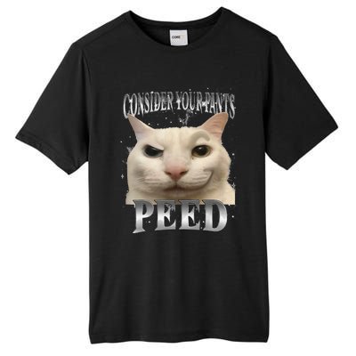 Consider Your Pants Peed Silly Cat Meme Tall Fusion ChromaSoft Performance T-Shirt