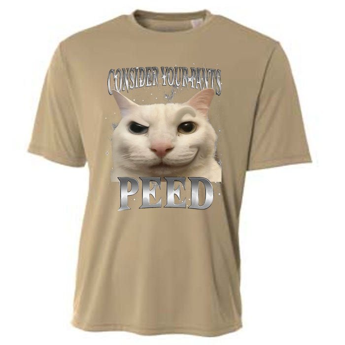 Consider Your Pants Peed Silly Cat Meme Cooling Performance Crew T-Shirt