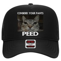 Consider Your Pants Peed Cat Funny Silly Cat Meme Hat