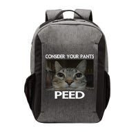 Consider Your Pants Peed Cat Funny Silly Cat Meme Vector Backpack