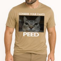 Consider Your Pants Peed Cat Funny Silly Cat Meme Cooling Performance Crew T-Shirt