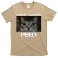 Consider Your Pants Peed Cat Funny Silly Cat Meme T-Shirt