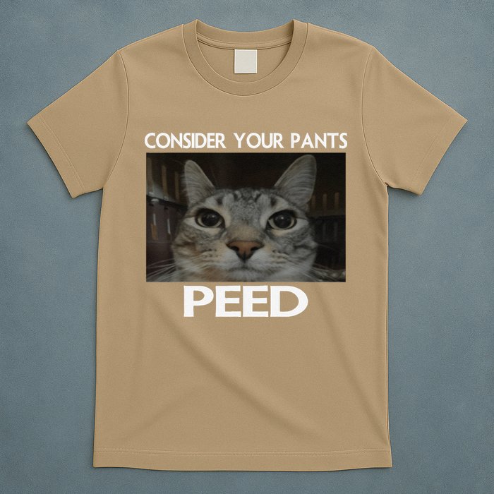Consider Your Pants Peed Cat Funny Silly Cat Meme T-Shirt