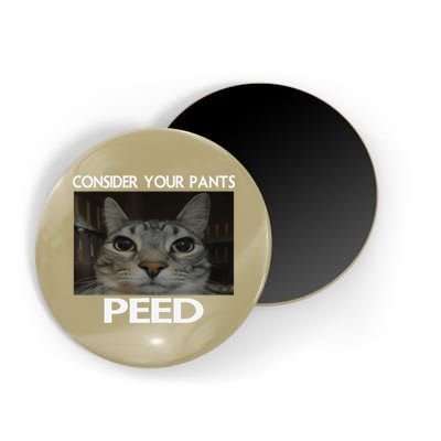 Consider Your Pants Peed Cat Funny Silly Cat Meme Magnet