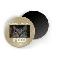 Consider Your Pants Peed Cat Funny Silly Cat Meme Magnet