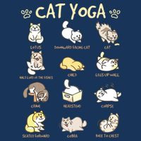 Cat Yoga Poses Cats Practicing Mindfulness Meditation Kitten Cooling Performance Crew T-Shirt