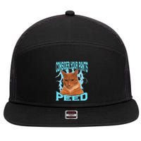 Consider Your Pants Peed Silly Cat Meme 7 Panel Mesh Trucker Snapback Hat