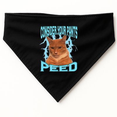 Consider Your Pants Peed Silly Cat Meme USA-Made Doggie Bandana