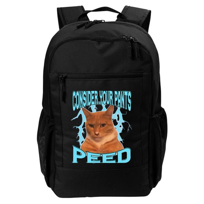 Consider Your Pants Peed Silly Cat Meme Backpack
