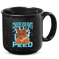 Consider Your Pants Peed Silly Cat Meme 15oz Campfire Ceramic Mug