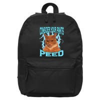 Consider Your Pants Peed Silly Cat Meme 16 in Basic Backpack