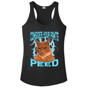 Consider Your Pants Peed Silly Cat Meme Ladies PosiCharge Competitor Racerback Tank