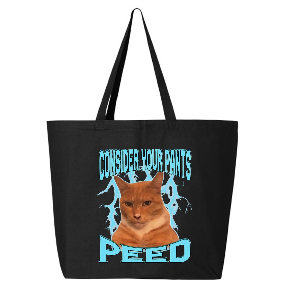 Consider Your Pants Peed Silly Cat Meme 25L Jumbo Tote
