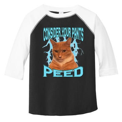 Consider Your Pants Peed Silly Cat Meme Toddler Fine Jersey T-Shirt