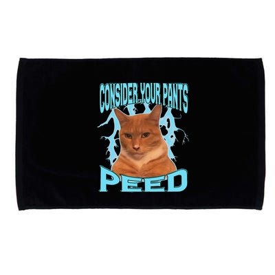 Consider Your Pants Peed Silly Cat Meme Microfiber Hand Towel