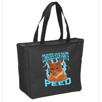 Consider Your Pants Peed Silly Cat Meme Zip Tote Bag