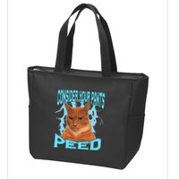 Consider Your Pants Peed Silly Cat Meme Zip Tote Bag