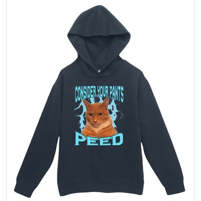 Consider Your Pants Peed Silly Cat Meme Urban Pullover Hoodie