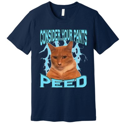 Consider Your Pants Peed Silly Cat Meme Premium T-Shirt