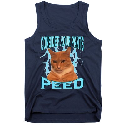 Consider Your Pants Peed Silly Cat Meme Tank Top