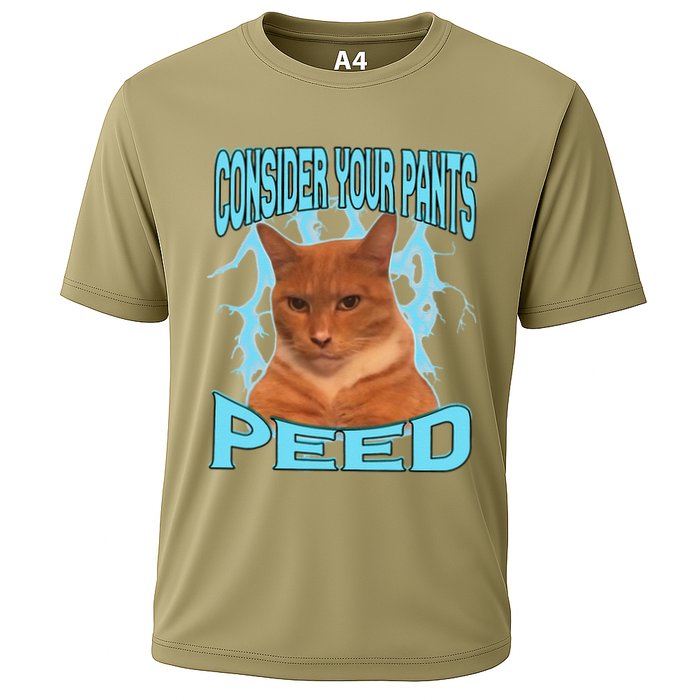 Consider Your Pants Peed Silly Cat Meme Cooling Performance Crew T-Shirt
