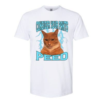 Consider Your Pants Peed Silly Cat Meme Softstyle CVC T-Shirt