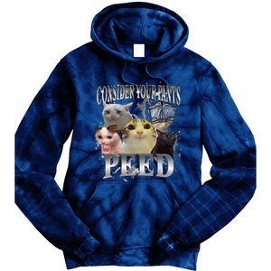 Consider Your Pants Peed Silly Cat Meme Graphic Joke Tie Dye Hoodie