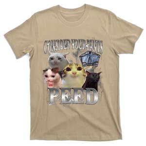 Consider Your Pants Peed Silly Cat Meme Graphic Joke T-Shirt