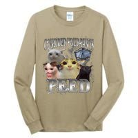 Consider Your Pants Peed Silly Cat Meme Graphic Joke Tall Long Sleeve T-Shirt