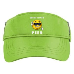 Consider Your Pants Peed Silly Meme Adult Drive Performance Visor