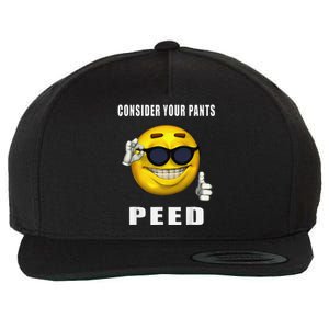 Consider Your Pants Peed Silly Meme Wool Snapback Cap