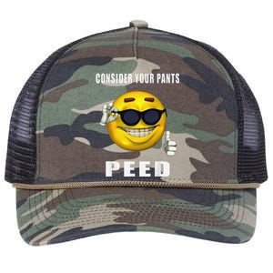 Consider Your Pants Peed Silly Meme Retro Rope Trucker Hat Cap