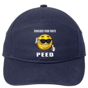 Consider Your Pants Peed Silly Meme 7-Panel Snapback Hat