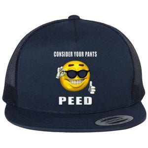 Consider Your Pants Peed Silly Meme Flat Bill Trucker Hat