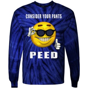 Consider Your Pants Peed Silly Meme Tie-Dye Long Sleeve Shirt