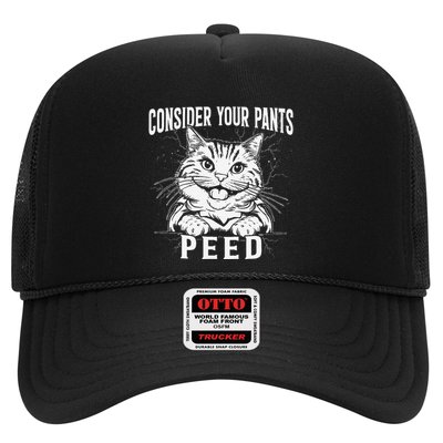 Consider Your Pants Peed Funny Cat Meme Quote Sarcastic Cat Trucker Hat