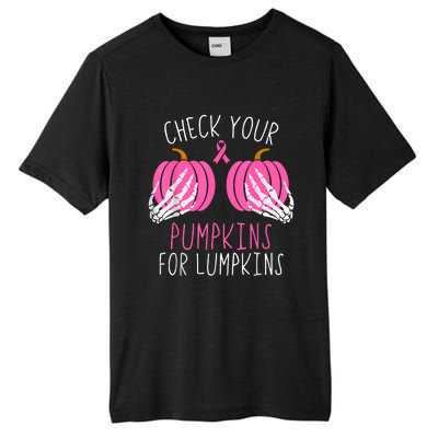 Check Your Pumpkins Breast Cancer Awareness Tall Fusion ChromaSoft Performance T-Shirt